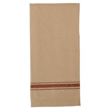 Grain Sack Barn Red Grain Sack Stripe Barn Red Towel Set Of Two ET164017 - The Fox Decor